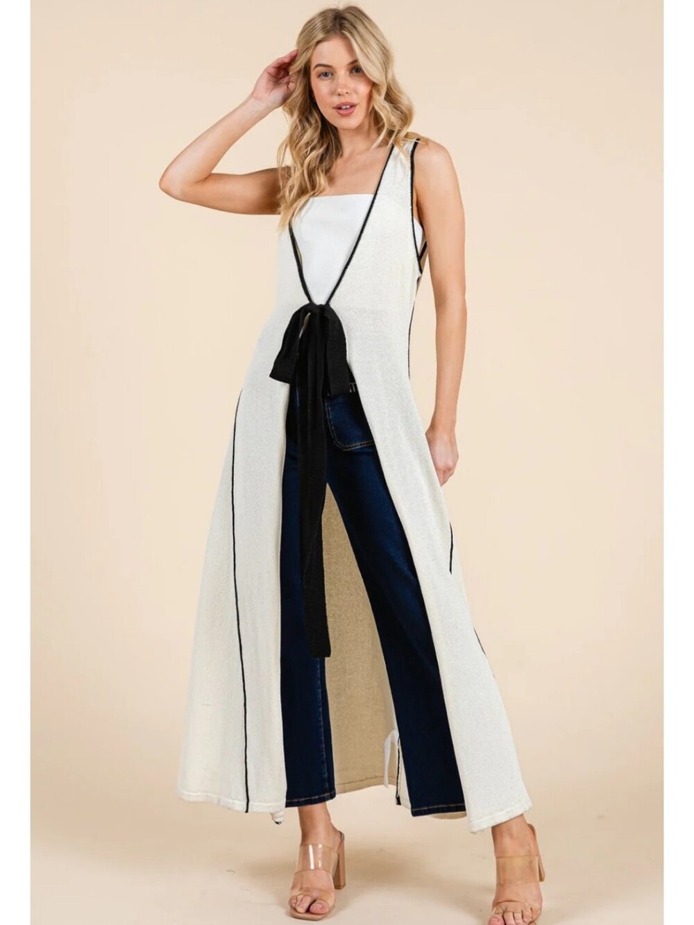 Lovelo Maxi Sleeveless Cardigan Duster